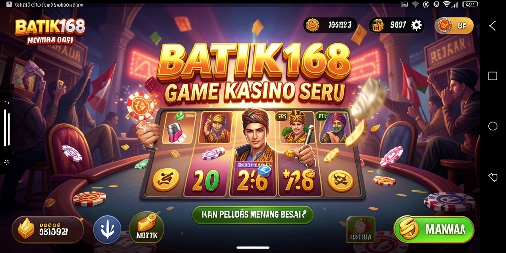 Screenshot utama BATIK168 menampilkan gameplay Kasino yang seru dan mengasyikkan.