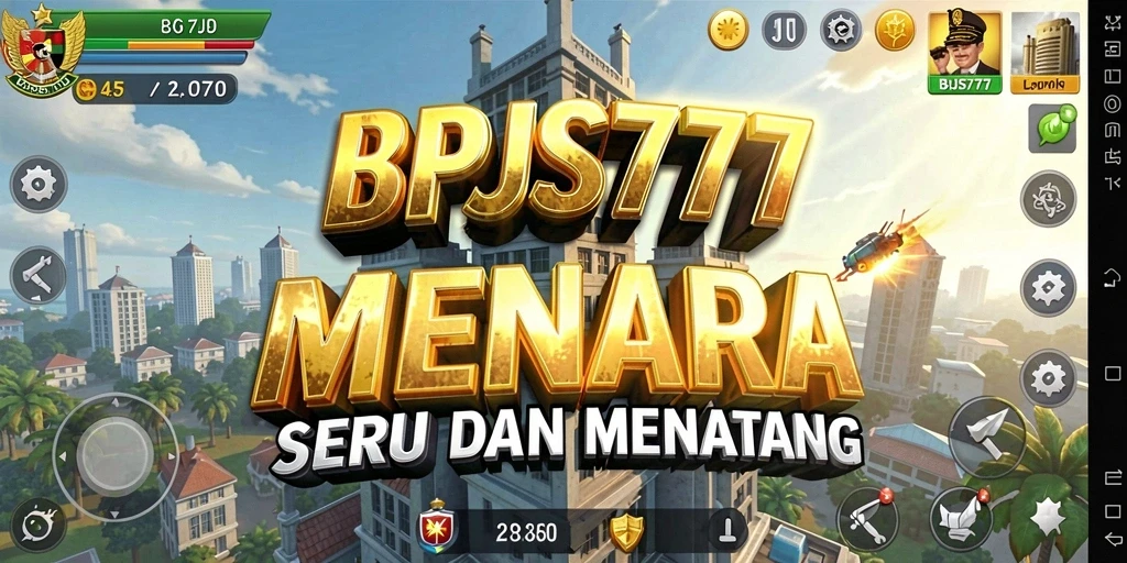 Tampilan gameplay menara pertahanan yang dinamis dan penuh aksi.
