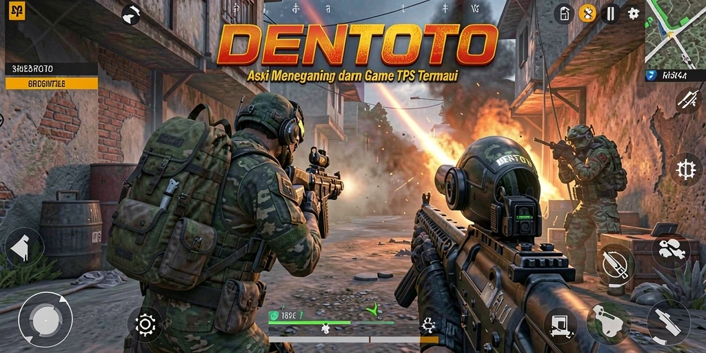 Tampilan gameplay DENTOTO dengan aksi seru dan grafis menarik.