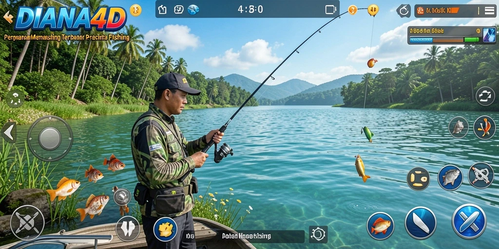 Gameplay memancing seru dan menantang di DIANA4D.