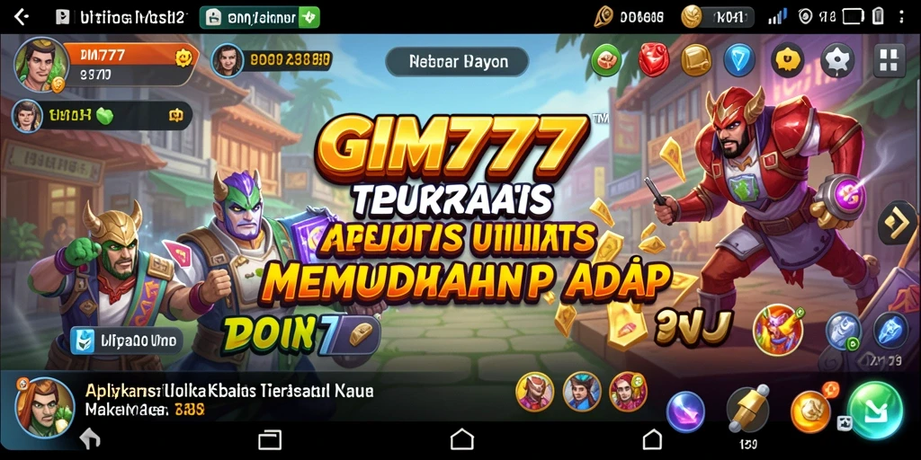 Tampilan antarmuka GIM777 yang bersih dan intuitif untuk utility.