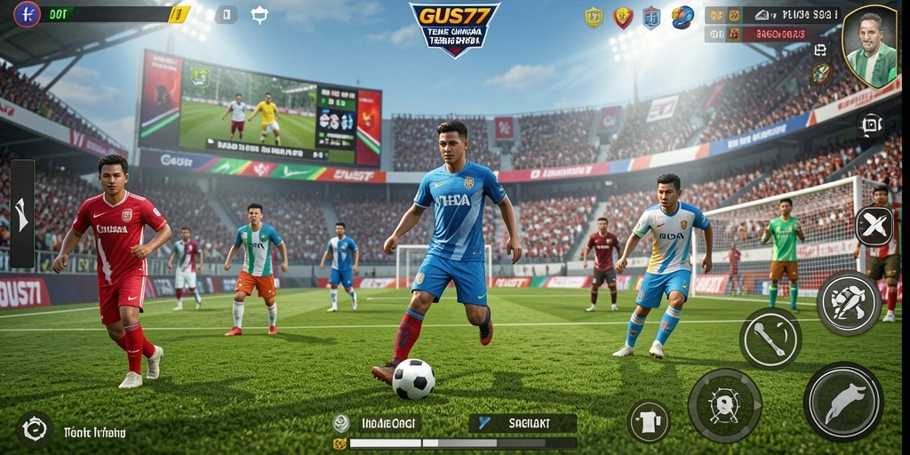Tampilan gameplay seru di GUS77 dengan aksi olahraga yang mendebarkan.