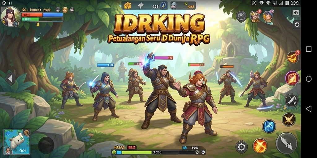 Tampilan gameplay RPG yang seru dan menegangkan di IDRKING.