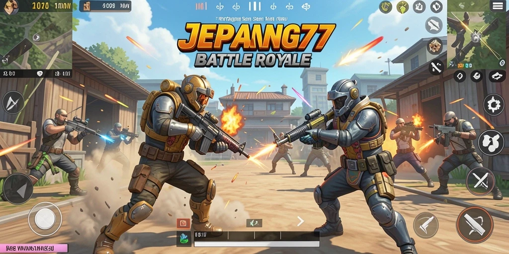 Gameplay seru di arena Battle Royale JEPANG77.
