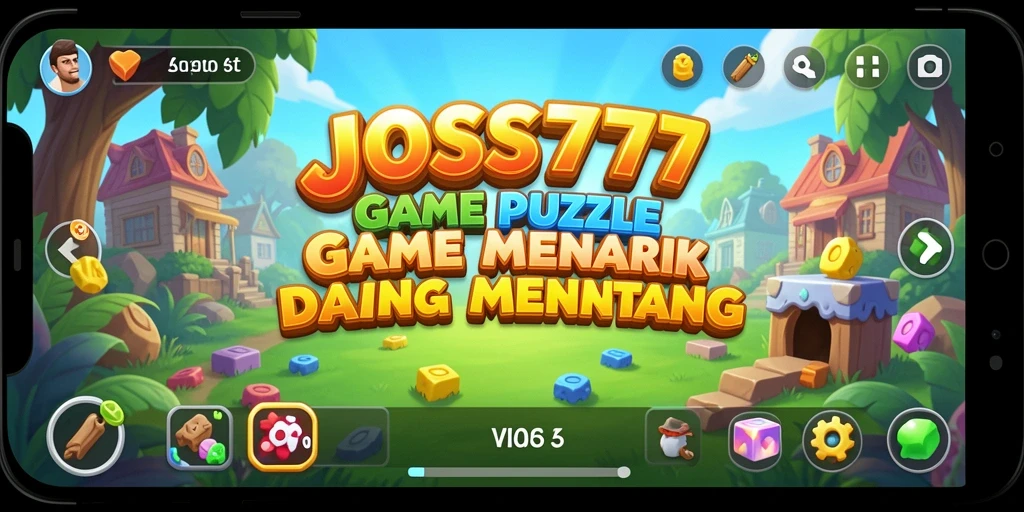 Tampilan gameplay puzzle menantang dalam JOSS777 yang mengasyikkan.