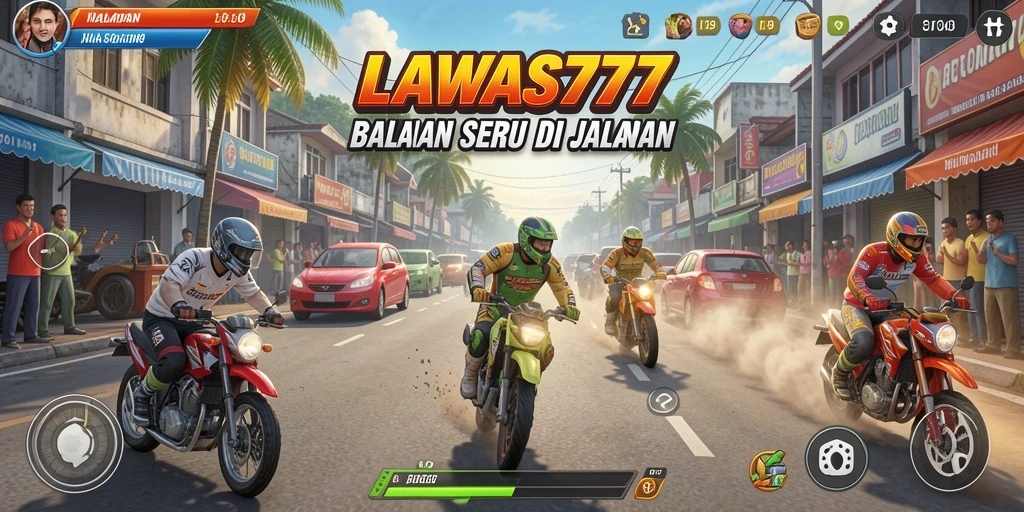 Gameplay seru LAWAS777 dengan balapan yang menegangkan.