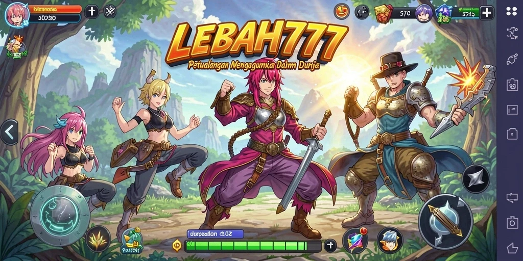 Tangkapan layar gameplay dari LEBAH777 yang menampilkan aksi petualangan seru.