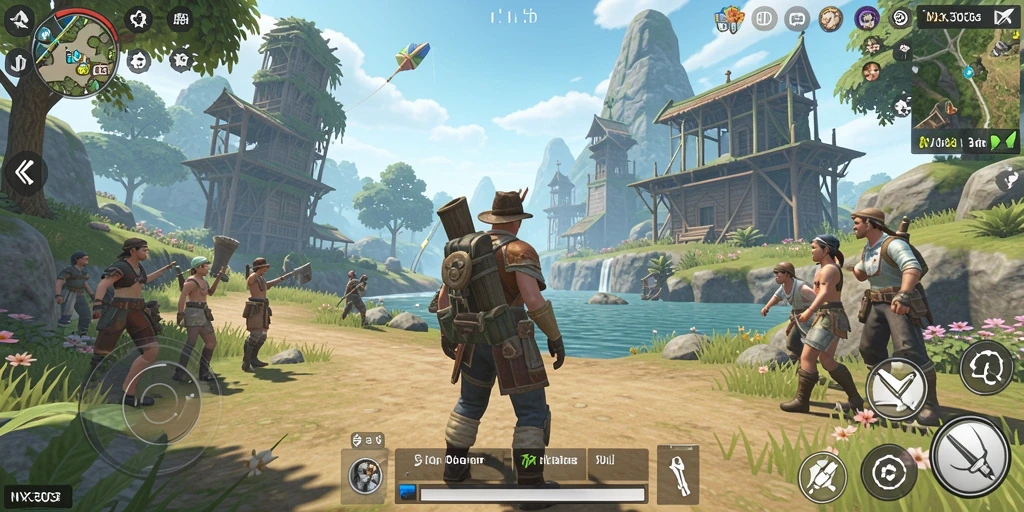 Tampilan gameplay NX303 yang memukau dalam dunia terbuka.