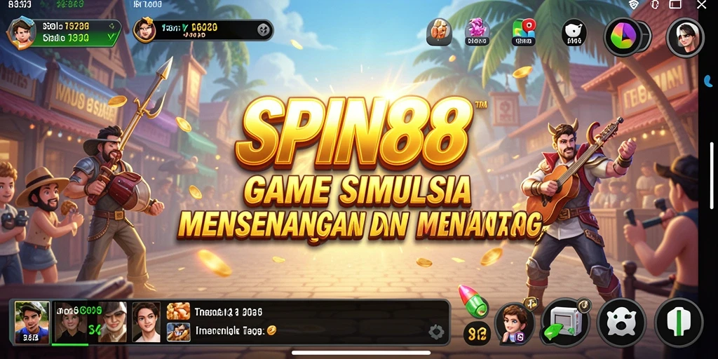 Tampilan gameplay SPIN88 yang penuh tantangan dan interaksi sosial.